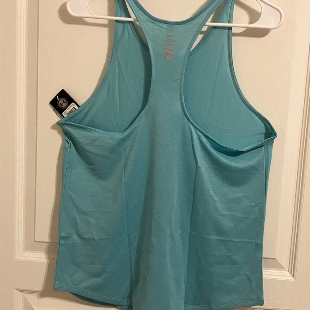 NWT Under Armour tank top aqua women’s L - Picture 3 of 4